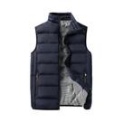Colete Masculino Corta-Vento Sem Mangas De Pluma Quente E Grosso Para Inverno Casual