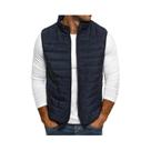 Colete Masculino De Inverno Sem Mangas, Acolchoado Em Algodão, Quente, Com Gola Alta, Moda E Colete Masculino De Inverno Sem Mangas, Acolchoado Em Algodão, Quente, Com Gola Alta, Moda E