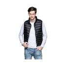 Colete Masculino De Plumas De Pato Branco Para Outono E Inverno, Casual, Leve, Quente, Sem Mangas,