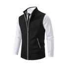 Colete Masculino De Tricô Marrom Sem Mangas, Cardigã Casual De Moda, Marca De Luxo