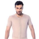 Colete Masculino Longo com Abertura com Manga Slim