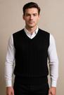 Colete masculino trancado tricot la