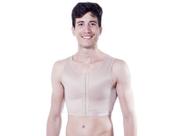 Colete Modelador Regata com Extensor Masculino para Ginecomastia Chocolate DC026 Doron
