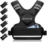 Colete pesado BAGAIL ajustável 2-5kg/5-8kg/9-15kg para mulheres e homens