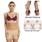 Colete Postural Feminino Corretor de Coluna para Costas e Ombros com Suporte de Seios Levantador