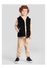 Colete Puffer Preto Menina Brandili