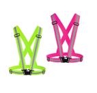 Colete refletivo Chiwo QiAN High Visibility, pacote com 2 unidades (verde e rosa)