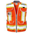 Colete refletivo Dib Safety Heavy Duty Engineer Orange XL