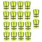 Colete Refletivo Faixa Sinalizador Kit 18 Unidades Blusao Fluorescente Segurança Trabalho Bolso Ziper EPI Obra Colete Refletivo Faixa Sinalizador Kit 18 Unidades Blusao Fluorescente Segurança Trabalho Bolso Ziper EPI Obra