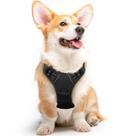 Colete refletivo para cães Eagloo No Pull Service Black M Colete refletivo para cães Eagloo No Pull Service Black M