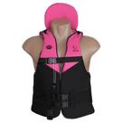 Colete Salva Vidas C/ Encosto Cabeça Praia Piscina 70kg Rosa