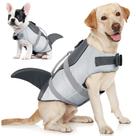 Colete salva-vidas para cães AOFITEE Shark Ripstop com flutuabilidade para cães