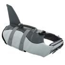 Colete salva-vidas para cães Queenmore Ripstop Shark cinza grande