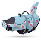 Colete salva-vidas para cães Queenmore Shark High Booyancy para natação XXL