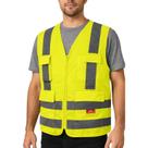 Colete Segurança Refletivo com 4 Bolsos Steelflex Tamanho:GCor:Amarelo Fluorescente