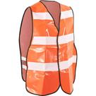 Colete Sinal. sem Bolso, Laranja, com Refletivo, Capseg OstenVonder