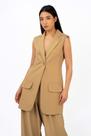 Colete Social Alfaiataria Maxi Dolcetto Nude - Be Carmell