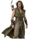 Colete Tabard sem mangas com capuz L'VOW Renaissance da Apparel verde L Colete Tabard sem mangas com capuz L'VOW Renaissance da Apparel verde L