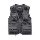 Colete Tático Masculino 6XL Com 14 Bolsos, Colete De Pesca Em Malha Sem Mangas Para Caminhada E