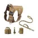 Colete Tático Militar E Conjunto De Guia Para Cães De Todas as Raças: Pastor Alemão, Golden