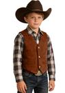 Colete Trasign Boys, vermelho, marrom, cowboy, tamanho 12