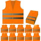 Coletes de segurança PeerBasics Reflective High Visibility Orange Coletes de segurança PeerBasics Reflective High Visibility Orange
