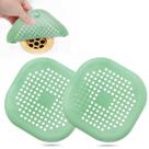 Coletor de Cabelo para Ralo Bovinde Quadrado de Silicone 14x14 cm, Kit com 2