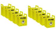 Coletor de Material Perfuro Cortante Premium Descarbox 1,5lts Kit 10und Coletor de Material Perfuro Cortante Premium Descarbox 1,5lts Kit 10und