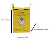 Coletor De Material Perfurocortante Clean Box 3 Litros C/20