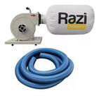 Coletor de pó 1cv de parede rz-cp1mb razi + 4 m de mangueira