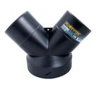 Coletor de poeira Y-Fitting POWERTEC 70189 6 cm a 4 cm preto