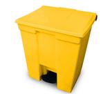 Coletor Lixeira De Pedal 30 Lt Bralimpia Amarela