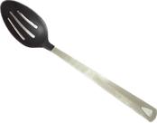 Colher Arroz Vazada Cabo Inox e Nylon Cozinha 32 cm Colher Arroz Vazada Cabo Inox e Nylon Cozinha 32 cm
