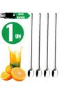 Colher Bailarina Aço Inox 30cm Para Sucos e Drinks Colher de longo Alcance Para Jarras