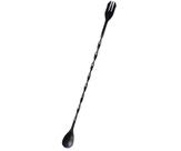 Colher Bailarina Com Garfo De Aço Inox Preto 26cm p/ Drinks Barman Mimo Style Colher Bailarina Com Garfo De Aço Inox Preto 26cm p/ Drinks Barman Mimo Style