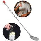 Colher Bailarina Longa 28cm Metal Misturador De Drinks