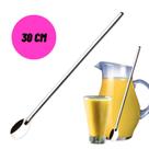 Colher Bailarina Para Suco Drinks Em Aço Inox - 30cm