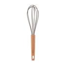Colher Batedora De Silicone Com Cabo Madeira Kenya Cinza