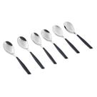 Colher Café 15cm Inox 6 peças Azul Marinho Glamour Bugatti