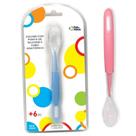 Colher Com Ponta De Silicone E Cabo Anatômico Para Bebê - PAIS E FILHOS