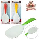 Colher de arroz gohan japonesa de plastico cabo colors bons cheff 20x7cm na cartela