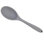 Colher de Arroz Multiuso em Silicone Maciço Cinza 26,5cm Para Servir
