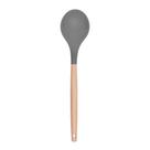 Colher De Arroz Silicone Com Cabo De Bambu De 32cm Cozinha