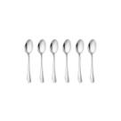 Colher de Cafe Aço Inox Jogo Colheres Pequena 6un