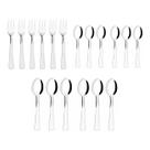 Colher de Cha Cafe e Garfo Bolo Inox Talher Sobremesa Toronto 18un