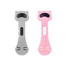 Colher de comida para animais de estimação Kvoike para cães e gatos (rosa+cinza)