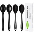Colher de cozinha Thimmamma de silicone antiaderente resistente ao calor, pacote com 4