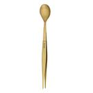 Colher de degustação triangular FinalTouch Gold em aço inoxidável 14cm