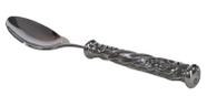 Colher de inox com cabo de estanho modelo uva para mesa (cm04)