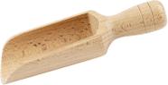 Colher de madeira BICB Natural Beech Wood 14cm para farinha, sal de banho